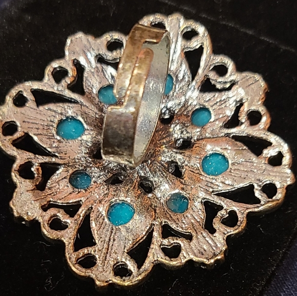 Blue stone ring - Picture 4 of 4